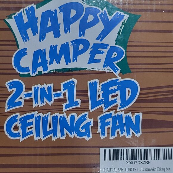 Happy Camper 2 in1 LED Tent Ceiling Fan Camping Lantern - Picture 11 of 11